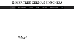 Desktop Screenshot of immertreugermanpinschers.com